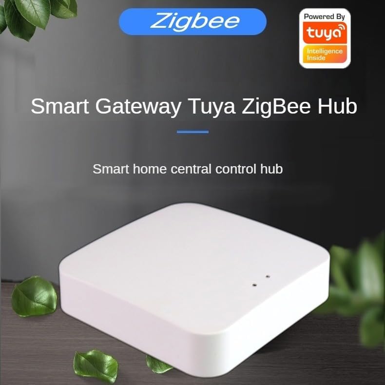 Tuya Zigbee Hub Gateway, intelligent home bridging wireless remote control, compatible with Alexa/Google Assistant. Suitable for all Tuya Zigbee intelligent products (2.4G WiFi), smart life app, white - Image 2