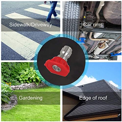 AgiiMan Gutter Cleaning Tool Pressure Washer - Extension Wands, Roof Cleaner Lance Nozzle - 4000 psi 5 Tips, Window Washing Accessories, Power Washer - Image 5