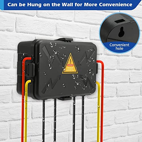 Outdoor Electrical Box,Outdoor Outlet Covers Waterproof IP54 Level Weatherproof Outdoor Covers Protect Outlet, Plug,Socket, Timer, Power Strip,Surge Holiday Light Extended Line Electrical Boxes - Image 5