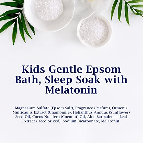 Dr Teal's Kids Gentle Epsom Salt, Sleep Soak with Melatonin, 2 lbs (Pack of 3) (Packaging May Vary) - Image 4