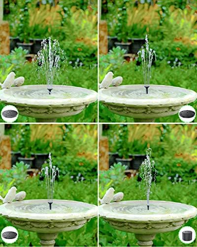 Biling Solar Fountain Pump, Solar Bird Bath Fountain Water Pump Outdoor with Tubing, Solar Fountain for Bird Bath, Garden Pond, Pool, Fish Tank,Backyard - Image 3
