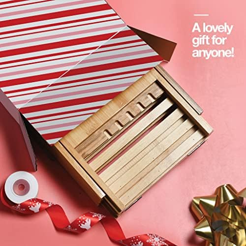 Luxury Bathtub Tray Caddy - Foldable Waterproof Bath Tray & Bath Caddy - Wooden Tub Organizer & Holder for Wine, Book, Soap, Phone Luxury Gift For Men & Women - Expandable Size, Fits Most Tubs Home It - Image 9