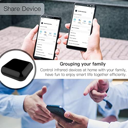 JinKeHong Smart Ir Remote Controller, All in One Ir Blaster, Remote Share, Control Tv DVD Cd Air Conditioner Ir and Rf Home Appliances, Compatible with Alexa Google for Smart Home Automation - Image 4