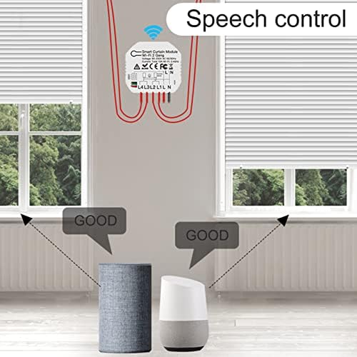 2 Way Curtain Control Module, 90‑250V Smart Curtain Switch Module Household Intelligent Simple for DIY - Image 4