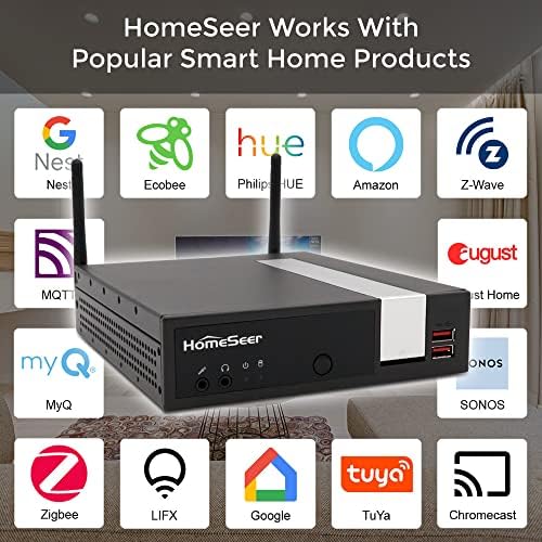 HomeSeer HomeTroller PRO Smart Home Controller Hub | Locally Managed Automation | Also Compatible with Alexa, Google Home & IFTTT - Image 3