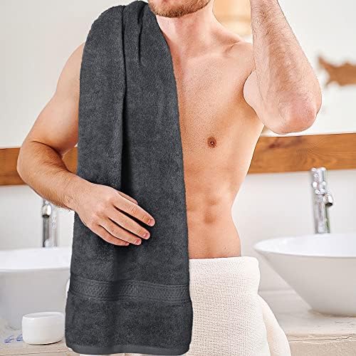 Utopia Towels 4 Pack Premium Bath Towels Set, (27 x 54 Inches) 100% Ring Spun Cotton 600GSM, Lightweight and Highly Absorbent Quick Drying Towels, Perfect for Daily Use (Grey) - Image 7