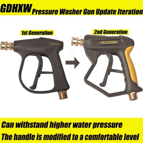 GDHXW X-999 High Pressure Wash Gun Snow Foam Lance Foam Cannon Foam Blaster with 5 Pressure Washer Nozzles - Image 3