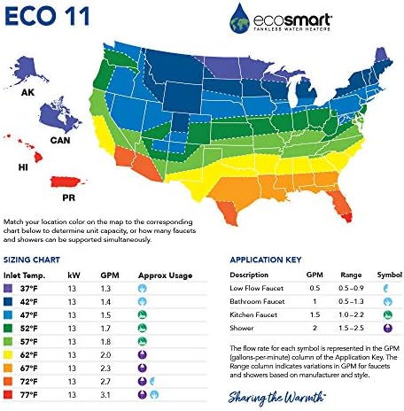 EcoSmart ECO 11 Electric Tankless Water Heater, 13KW at 240 Volts with Patented Self Modulating Technology - Image 2