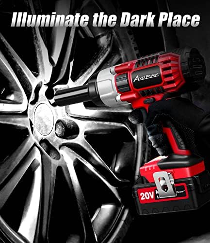 AVID POWER Cordless Impact Wrench, 1/2 Impact Gun w/Max Torque 330 ft lbs (450N.m), Power Impact Wrenches w/ 3.0A Li-ion Battery, 4 Pcs Impact Sockets and 1 Hour Fast Charger, 20V Impact Driver Kit - Image 7