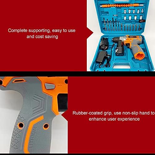 Multi-Purpose Woodworking Pistol Drill, 12v Lithium Electric Drill Rechargeable Hand Electric Drill Set Household Power Tools Lithium Battery Electric Wrench Impact Drill - Image 7