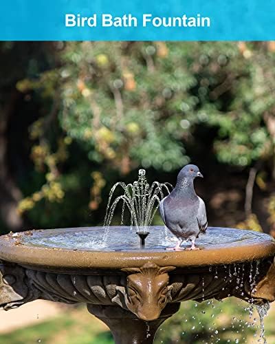 Biling Solar Fountain Pump, Solar Bird Bath Fountain Water Pump Outdoor with Tubing, Solar Fountain for Bird Bath, Garden Pond, Pool, Fish Tank,Backyard - Image 8