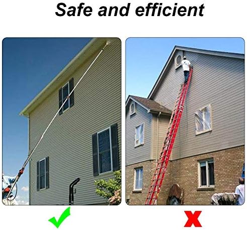 AgiiMan Gutter Cleaning Tool Pressure Washer - Extension Wands, Roof Cleaner Lance Nozzle - 4000 psi 5 Tips, Window Washing Accessories, Power Washer - Image 6