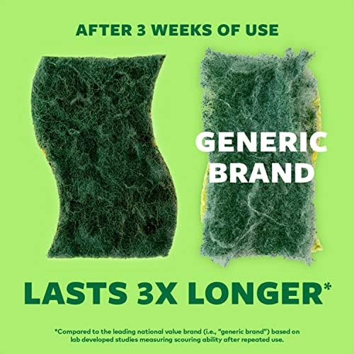 Scotch-Brite Heavy Duty Scrub Sponges, Sponges for Cleaning Kitchen and Household, Heavy Duty Sponges Safe for Non-Coated Cookware, 9 Scrubbing Sponges - Image 7