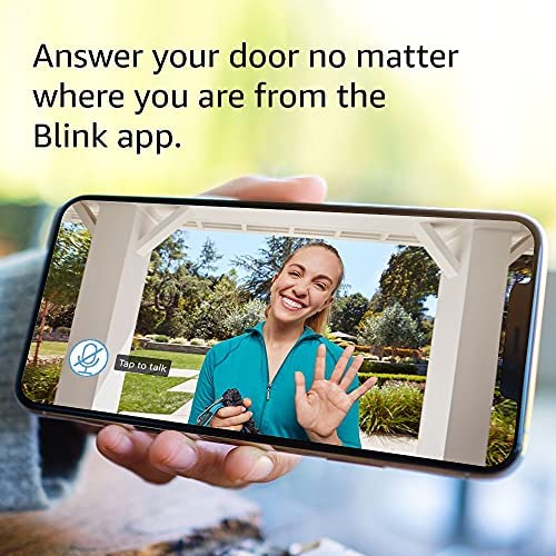 Certified Refurbished Blink Video Doorbell | Two-way audio, HD video, motion and chime app alerts, and Alexa enabled — wired or wire-free (White) - Image 3