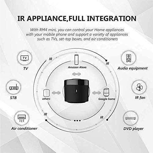 BroadLink RM4 Mini IR Universal Remote Control, Smart Home Automation Wi-Fi Infrared Blaster for TV Air Conditioner STB Audio, Works with Alexa, Google Home, IFTTT - Image 3
