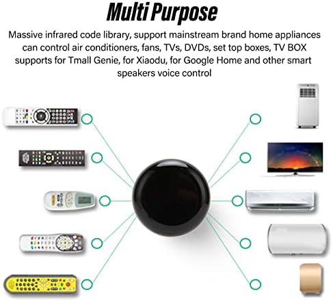 WiFi IR Universal Remote Controller, Voice Control, Smart Home Automation Infrared Blaster for Air Conditioner, Fan, TV, DVD, Set top Box, TV Box, etc. - Image 2