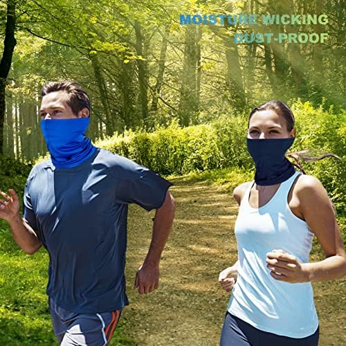 6 Pack Neck Gaiter Balaclava Bandana Gator Face Mask Scart Cover Breathable Sun Protection Headwear for Men Women - Image 2