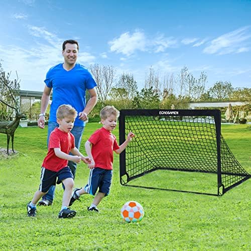 Kids Soccer Goals for Backyard Set, 2 of 4' x 3' Soccer Training Equipment, Pop Up Toddler Soccer Nets with 10 Soccer Cones, Agility Ladder, Soccer Set for Backyard for Kids Youth Outdoor Sports Games - Image 2