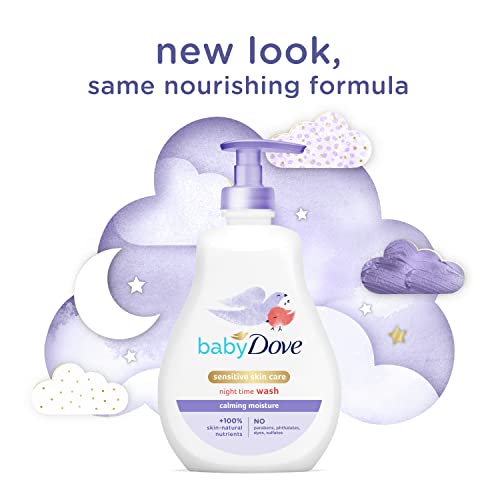 Baby Dove Sensitive Skin Care Baby Wash Calming Moisture For a Calming Baby Bath Wash Hypoallergenic and Tear-Free, Washes Away Bacteria 13 oz - Image 3