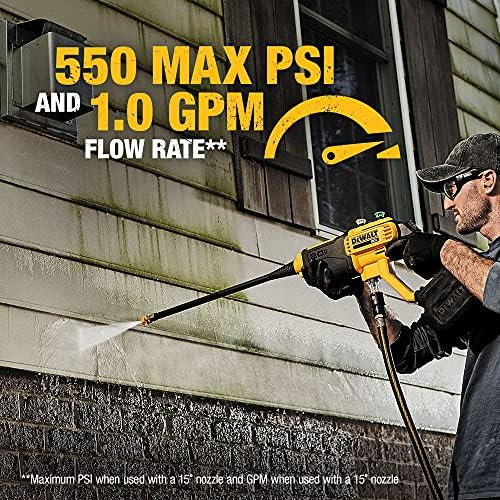 DEWALT Cordless Pressure Washer, Power Cleaner, 550-PSI, 1.0 GPM, Tool Only (DCPW550B) - Image 4