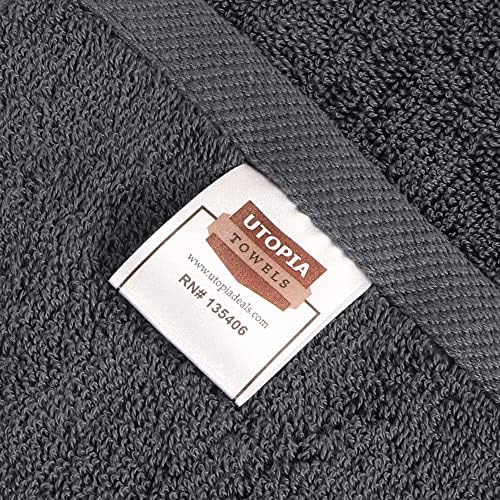 Utopia Towels 4 Pack Premium Bath Towels Set, (27 x 54 Inches) 100% Ring Spun Cotton 600GSM, Lightweight and Highly Absorbent Quick Drying Towels, Perfect for Daily Use (Grey) - Image 6