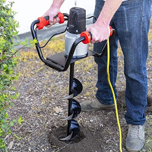 XtremepowerUS 85060 Electric Post Hole Digger w/6" Bit Electric 1500W Auger Digging Drill