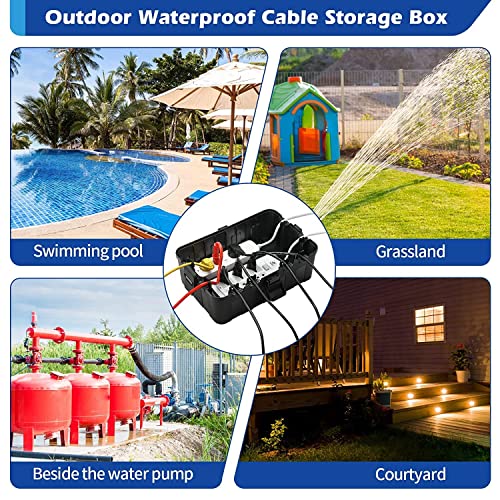Outdoor Electrical Box,Outdoor Outlet Covers Waterproof IP54 Level Weatherproof Outdoor Covers Protect Outlet, Plug,Socket, Timer, Power Strip,Surge Holiday Light Extended Line Electrical Boxes - Image 6