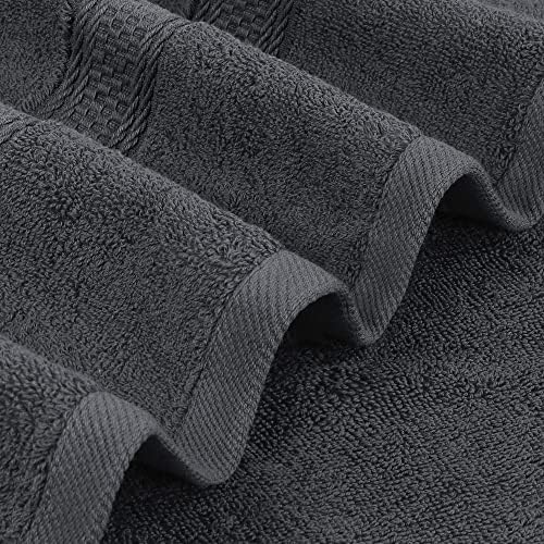 Utopia Towels 4 Pack Premium Bath Towels Set, (27 x 54 Inches) 100% Ring Spun Cotton 600GSM, Lightweight and Highly Absorbent Quick Drying Towels, Perfect for Daily Use (Grey) - Image 2
