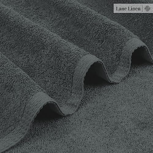 LANE LINEN Bath Sheets Bathroom Towel Set- 2 Pack 100% Cotton Extra Large Bath Towels, Oversized Bath Towels, Luxury Bath Towels Bathroom Set, Shower Towels Bath Towel Sets for Bathroom, 35x66 - Grey - Image 2