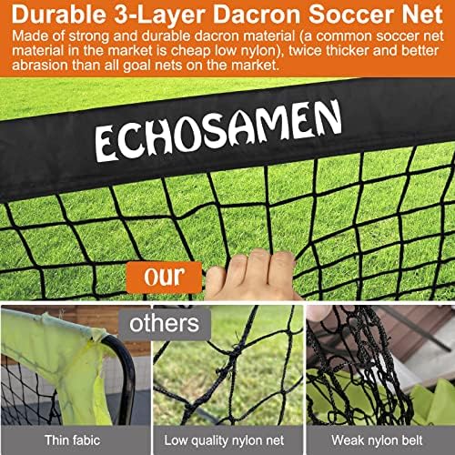 Kids Soccer Goals for Backyard Set, 2 of 4' x 3' Soccer Training Equipment, Pop Up Toddler Soccer Nets with 10 Soccer Cones, Agility Ladder, Soccer Set for Backyard for Kids Youth Outdoor Sports Games - Image 3