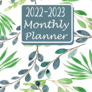 Monthly Planner 2022-2023: 5x8" Size - 18 Month Planner Organizer from July 2022 to December 2023 with Passwords, Notes, Goals & To-Do lists | 22-23 ... for Work or Home - Leaves Cover Design.