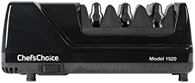 Chef’sChoice 1520 Electric Knife Sharpener for Straight Edge and Serrated Knives, 3-Stage, Black - Image 2