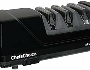 Chef’sChoice 1520 Electric Knife Sharpener for Straight Edge and Serrated Knives, 3-Stage, Black
