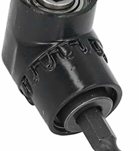 90 Degree Drill Adapter, Right Angle Drill, Multifunction Right Angle Driver Angle Extension Power Screwdriver Drill with 1/4in Hex Shank Accessory for Household Workplace Industry