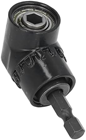 90 Degree Drill Adapter, Right Angle Drill, Multifunction Right Angle Driver Angle Extension Power Screwdriver Drill with 1/4in Hex Shank Accessory for Household Workplace Industry