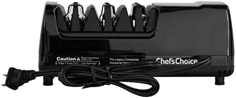 Chef’sChoice 1520 Electric Knife Sharpener for Straight Edge and Serrated Knives, 3-Stage, Black - Image 5
