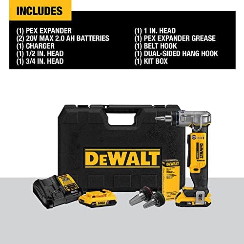 DEWALT 20V MAX* PEX Expander Tool Kit, 1-Inch (DCE400D2) - Image 2