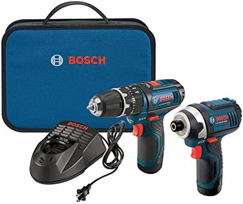 BOSCH 12-Volt Max Lithium-Ion 2-Tool Cordless Combo Kit CLPK241-120, Blue