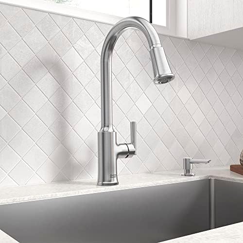 American Standard 7421300.075 Raviv Pull-Down Kitchen Faucet with Sprayer and Soap Dispenser Stainless Steel - Image 2