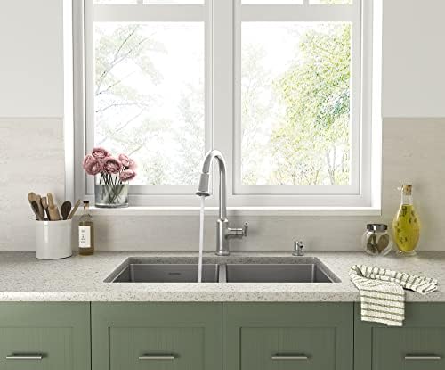 American Standard 7421300.075 Raviv Pull-Down Kitchen Faucet with Sprayer and Soap Dispenser Stainless Steel - Image 7