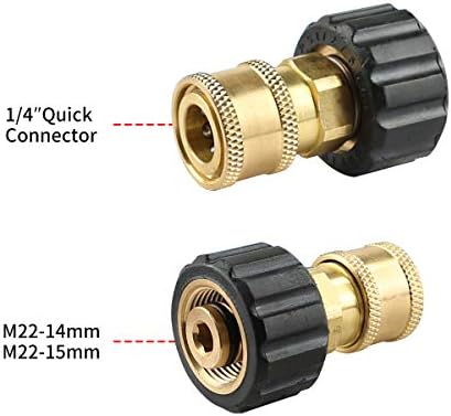 Sooprinse High Pressure Washer Sewer Jetter Kit, Button Nozzle and Rotating Sewer Jetting Nozzle, Pressure Washer Sewer Washer Kit, 50FT Drain Cleaning Hose, 3000 PSI - Image 6