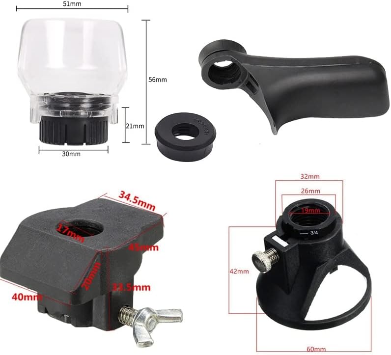 4PCS Mini Electric Drill Engraver Grinder Rotary Power Tool, Sanding Polishing Guide Attachment Rotary Tool Accessories for DIY - Image 3