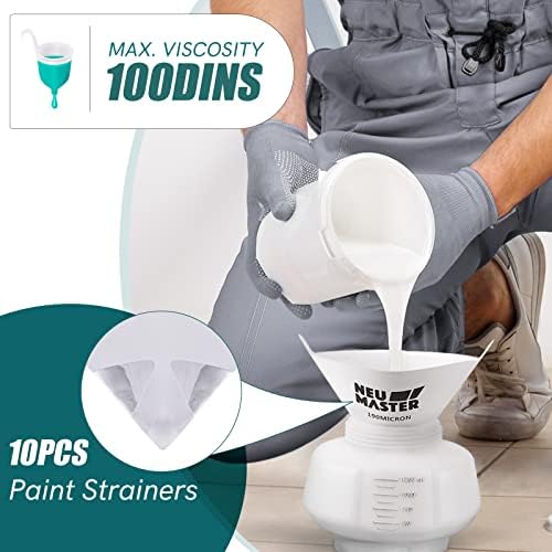 Paint Sprayer, NEU MASTER Electric Spray Paint Gun, 1200ML Container/4 Nozzles/3 Patterns, Easy to Clean HVLP Paint Sprayers for Home Interior and Exterior, House Painting, Furniture, Fence, Ceiling - Image 5