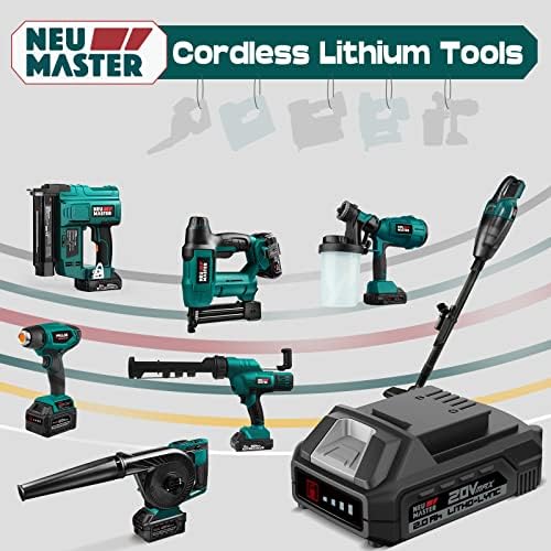Cordless Nail Gun Battery Powered, NEU MASTER Battery Brad Nailer/Staple Gun NTC0023, 20V Max. 2.0Ah Battery and Charger Included for Upholstery, Woodworking and Carpentry - Image 7
