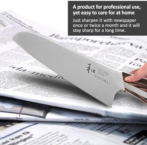 [NAGOMI] 8 inch Chef Knife | 440A Molybdenum Steel Ultra Sharp Professional Japanese Kitchen Cooking Knife with Ergonomic Handle for Thick Meat and Fish | Stylish Gift Box - Image 6