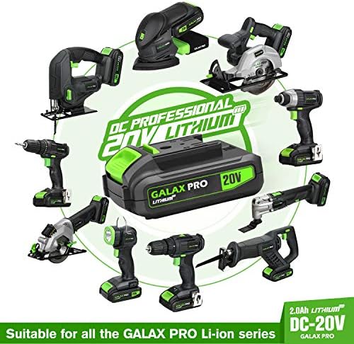GALAX PRO Cordless Drill Driver/Impact Driver with 1pcs 1.3Ah Lithium-Ion Batteries, Charger Kit, 11pcs Accessories and Tool Bag - Image 3