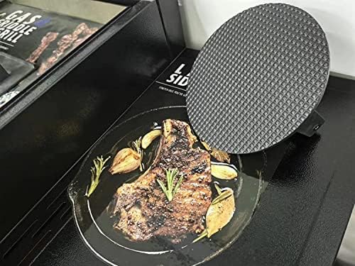 Firsgrill Burger Press 7.08" Round & 8.3‘’X4.3”Rectangle Heavy-Duty Cast Iron Smash Meat Steak With Wood Handle for Blackstone Camp chef Pitboss Weber Treager Griddle Grills (Round & Rectangle) - Image 8