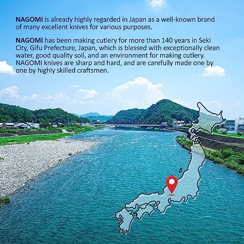 [NAGOMI] 8 inch Chef Knife | 440A Molybdenum Steel Ultra Sharp Professional Japanese Kitchen Cooking Knife with Ergonomic Handle for Thick Meat and Fish | Stylish Gift Box - Image 8