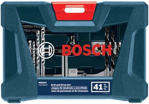 BOSCH CLPK22-120 12V Max Cordless 2-Tool 3/8 in. Drill/Driver and 1/4 in. Impact Driver Combo Kit with 2 Batteries, Charger and Case & Bosch MS4041 41-Piece Drill and Drive Bit Set - Image 6
