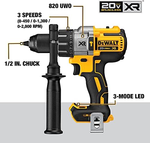 DEWALT 20V MAX Hammer Drill and Impact Driver, Cordless Power Tool Combo Kit with 2 Batteries and Charger (DCK299P2) - Image 3